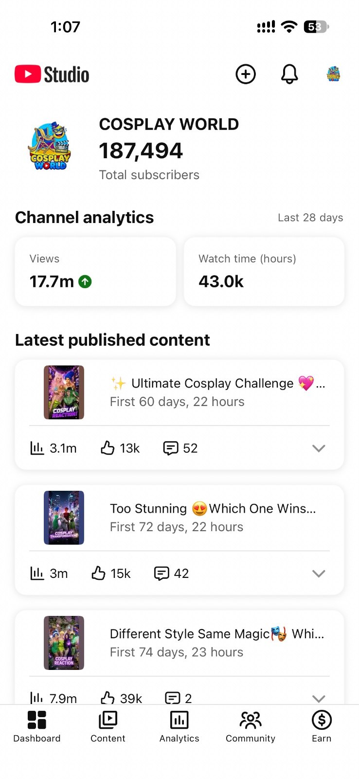 USA based YouTube Channel…!!