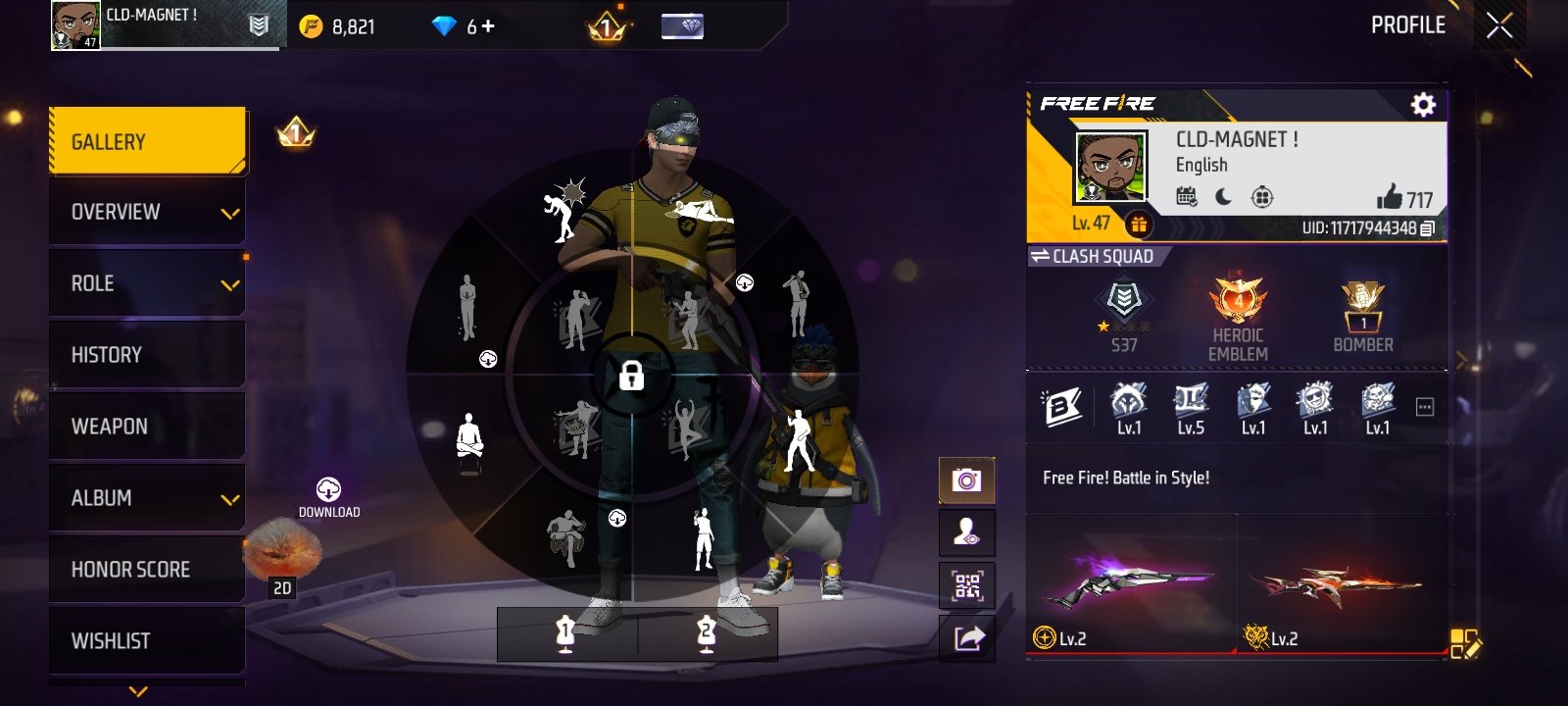 Prime level 4 emot collect basei