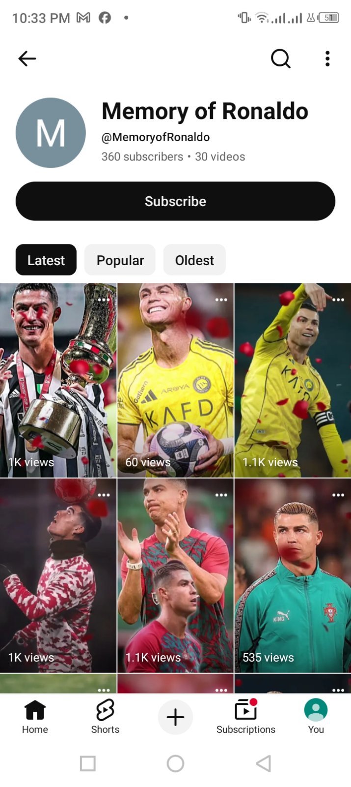 Memory of Ronaldo