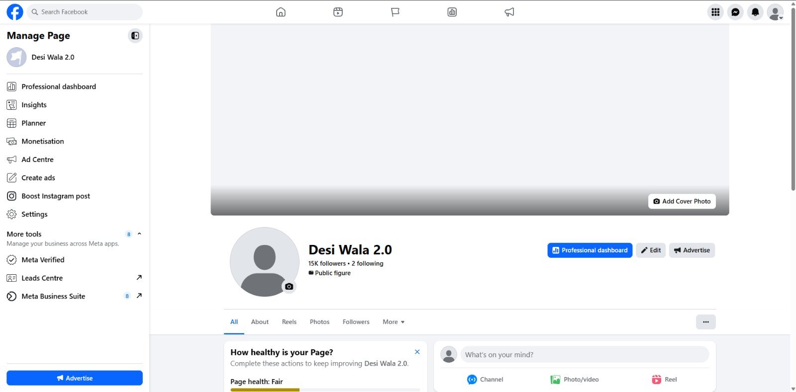 Facebook Page 15K followers