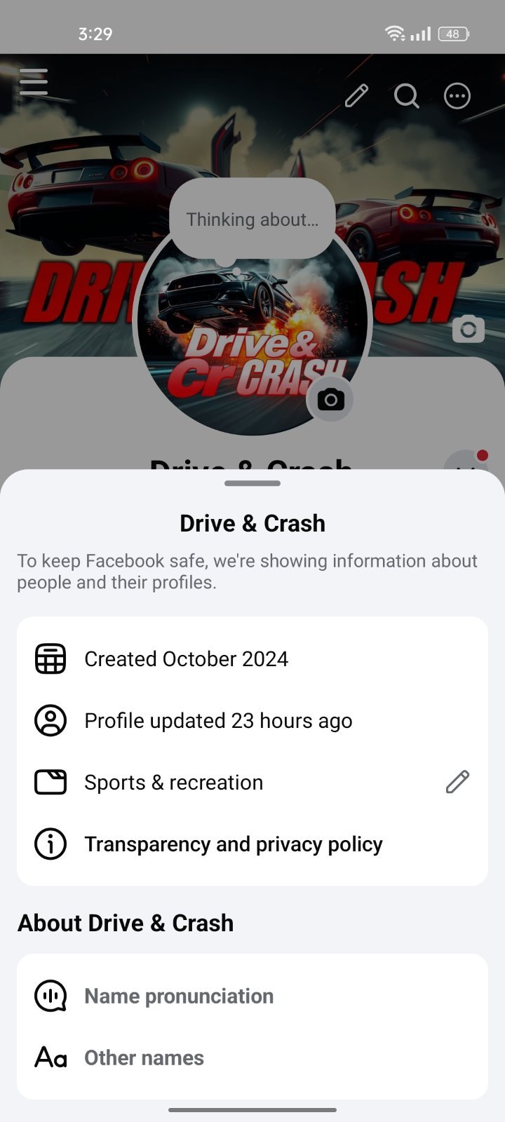 Facebook page