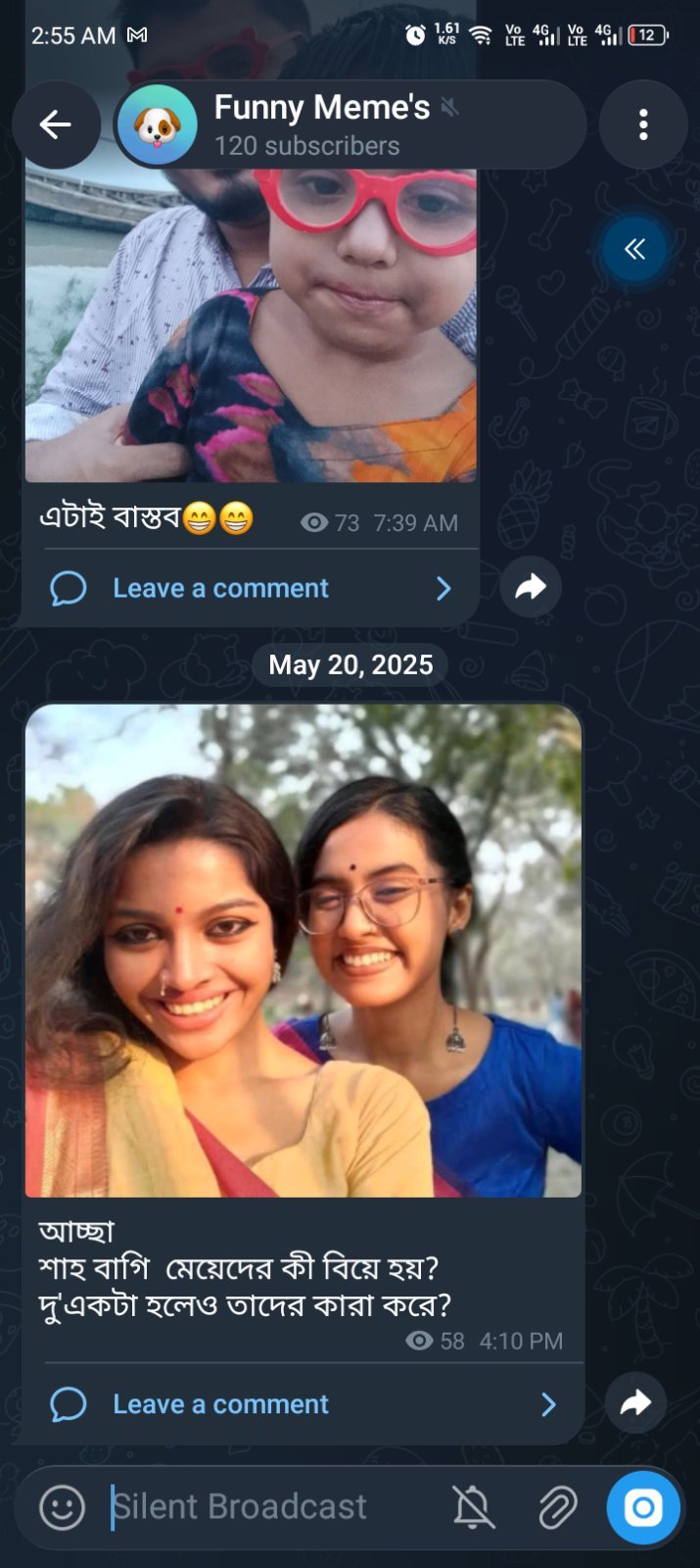 Funny memes telegram channel for sell