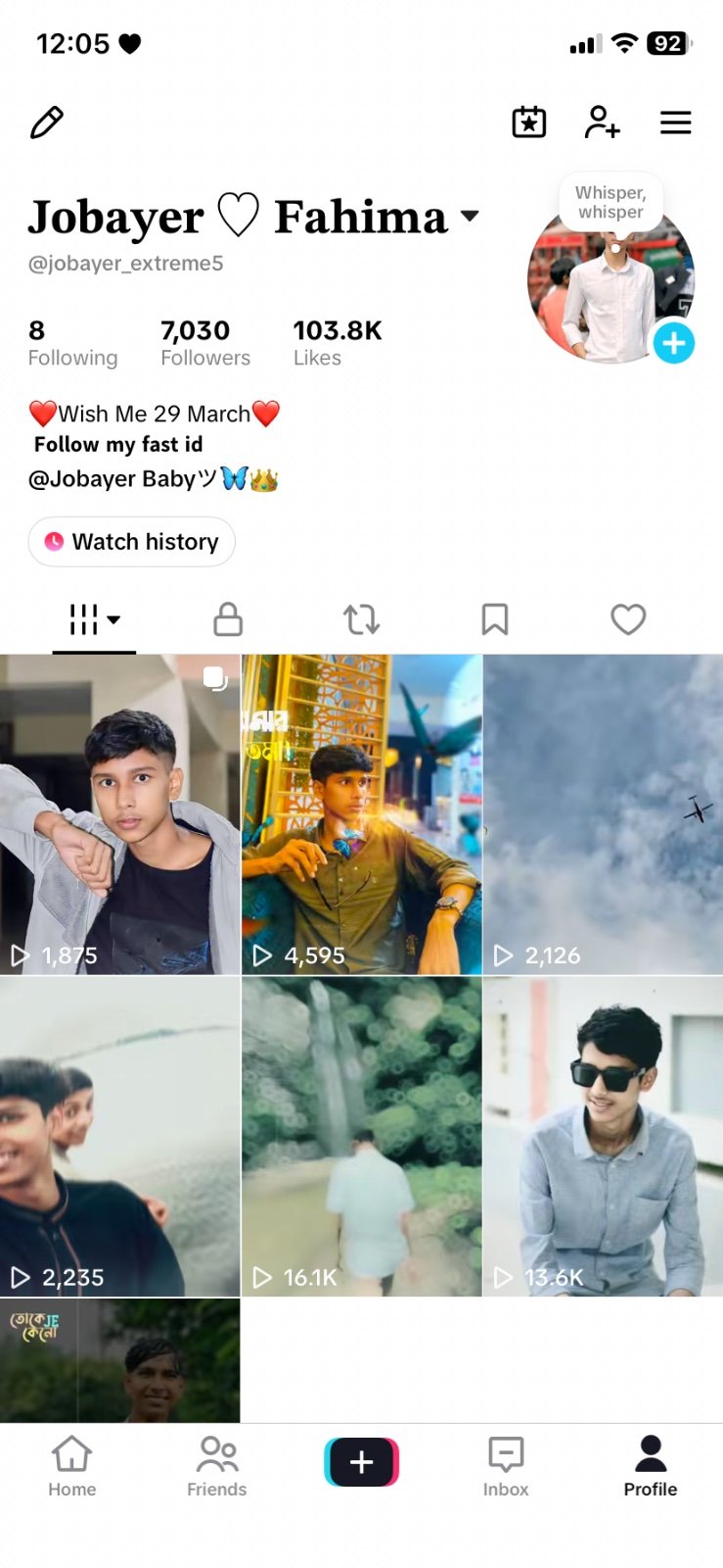 7K Followers fresh running and viral account