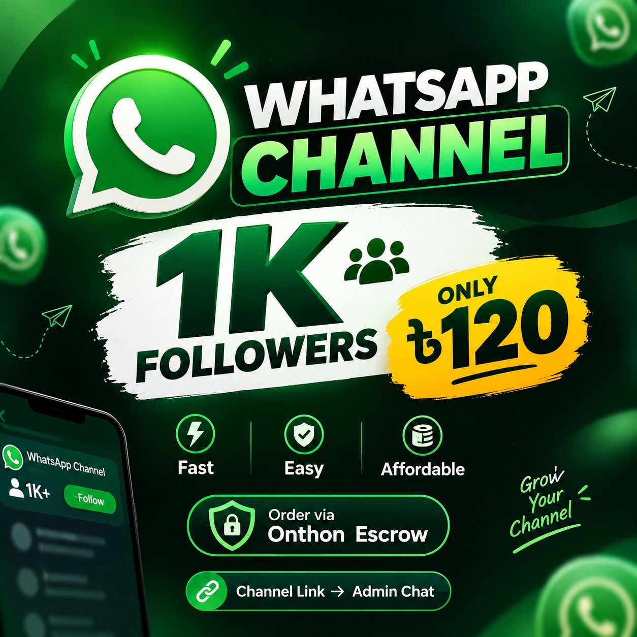 🚀 WhatsApp Channel Followers