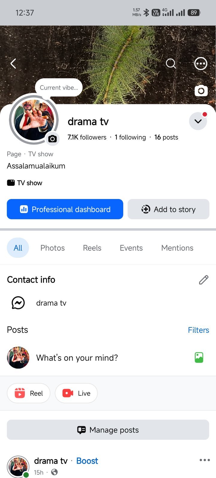 Fresh Facebook page
