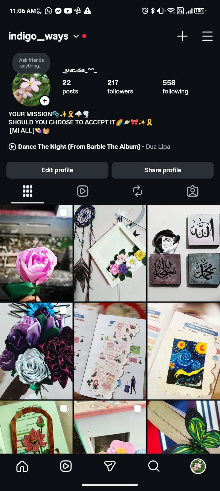 200+ FOLLOWER INSTA AUTHENTIC ART ACCOUNT ON SALE🔥