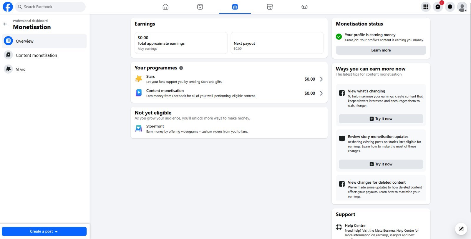 Facebook Profile 10K followers