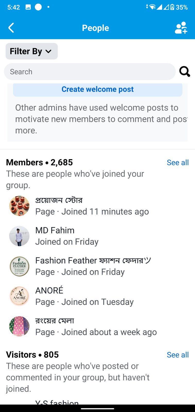 3 years old 11k followers with 2.6k community page