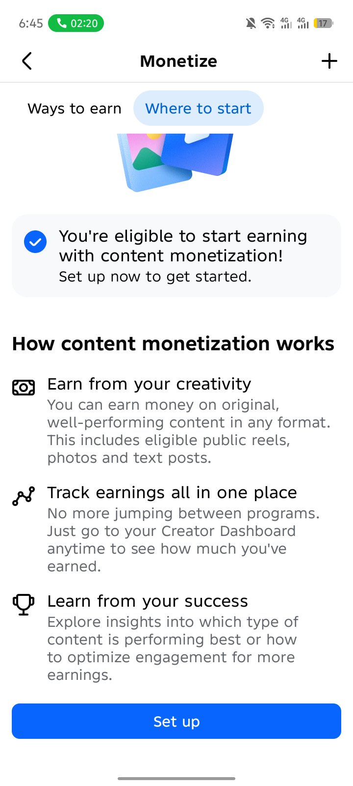 Cm setup Bot follower page sel hobe