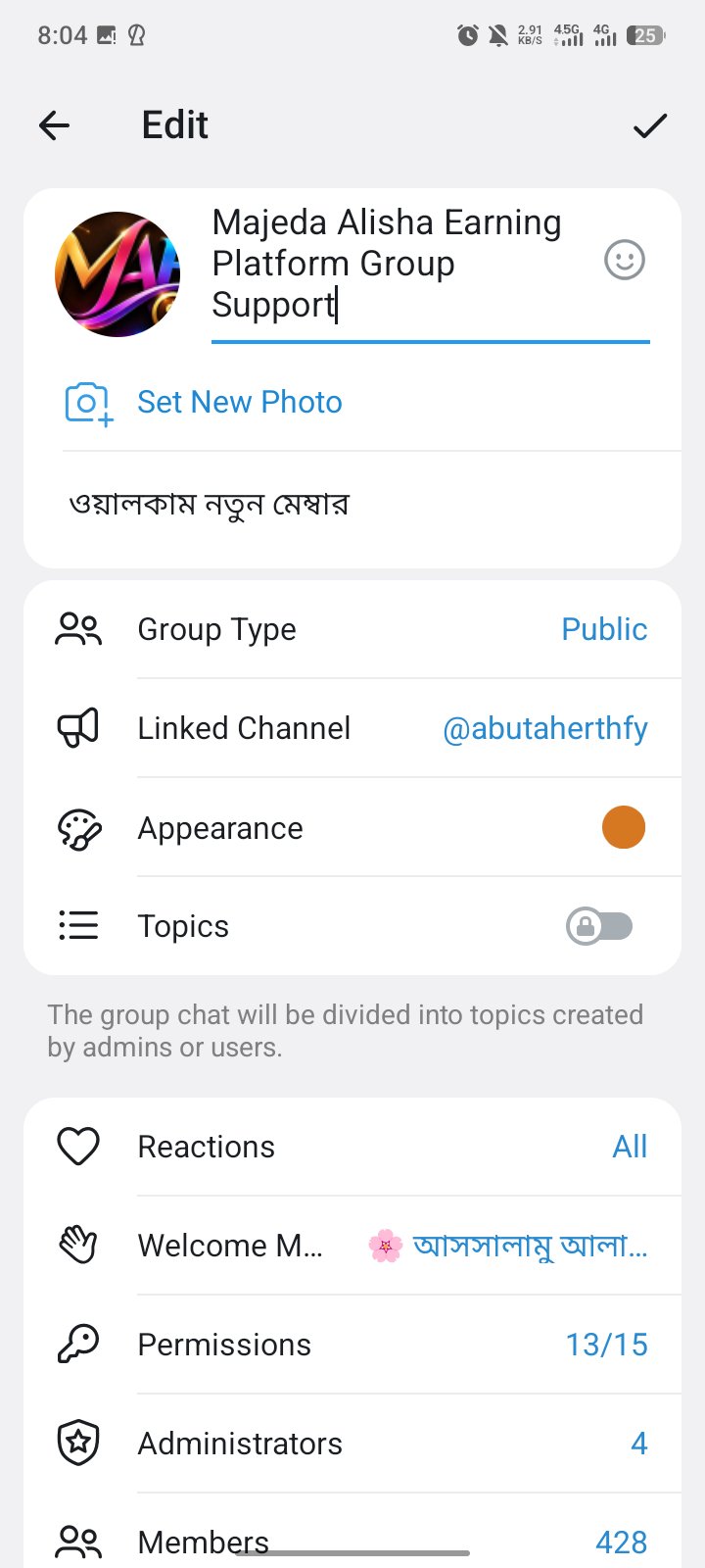Bangladesh Telegram group— 430 Real member