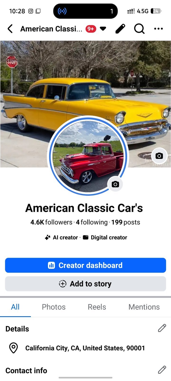 USA 4.6k Follower page For Sell