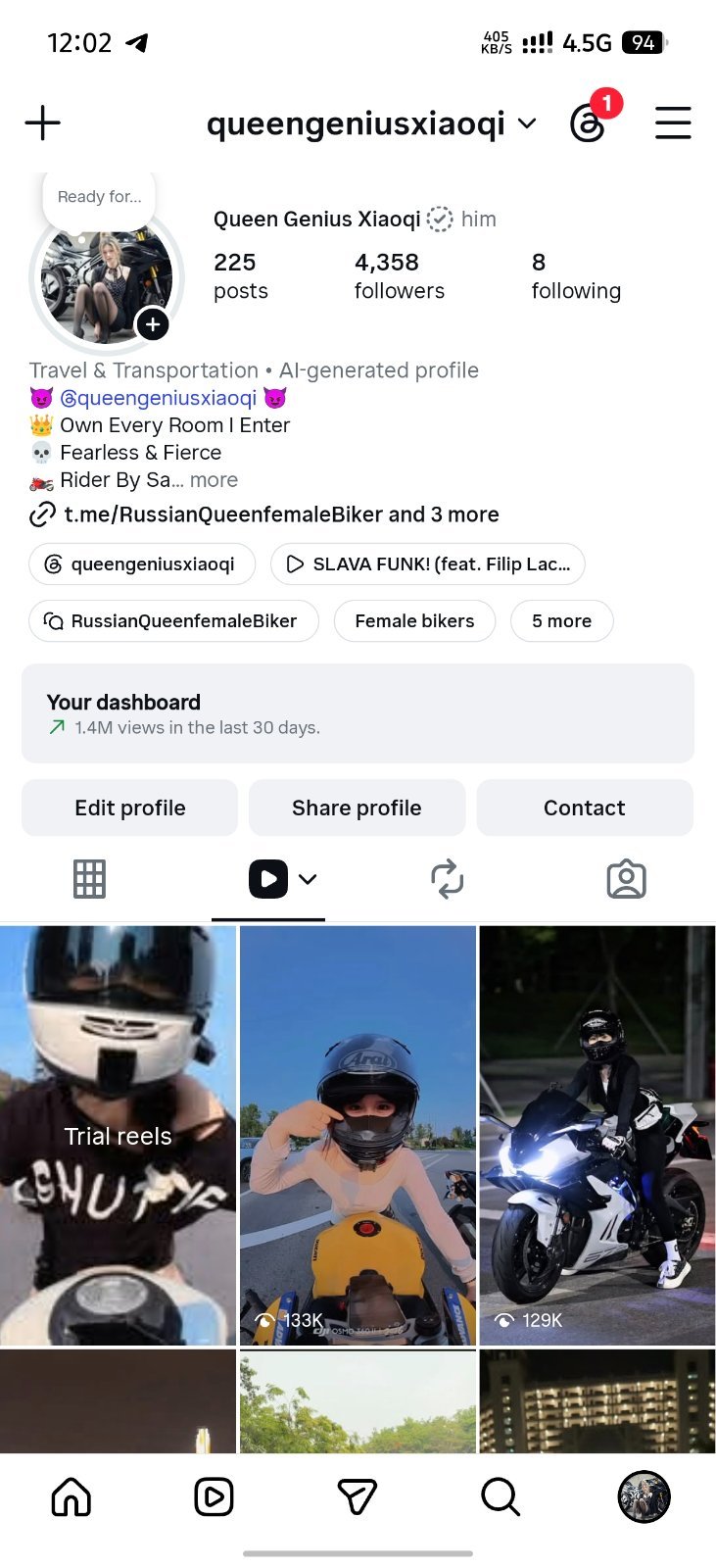 Instagram Followers 4.5k Rach 1.5milon