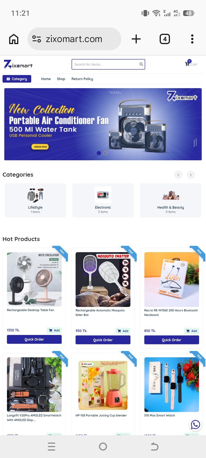 বিক্রি হবে: রেডিমেড ড্রপশিপিং সাইট Zixomart.com ✅