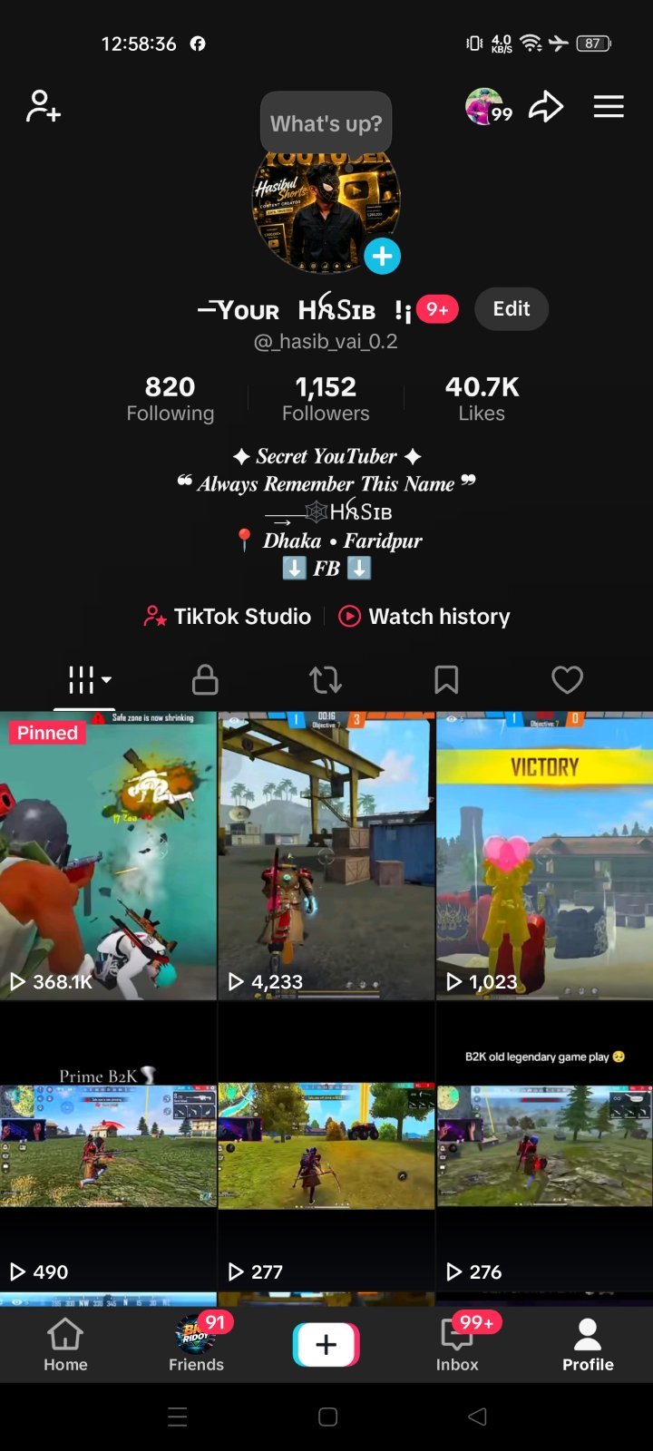 Tik tok id for sell. Running gaming tik tok id.