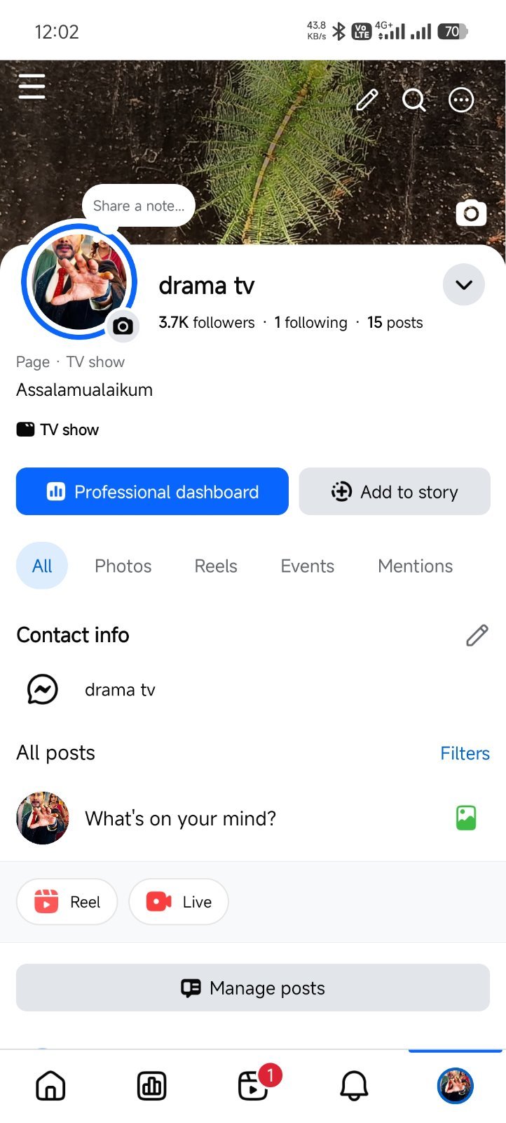 Facebook page