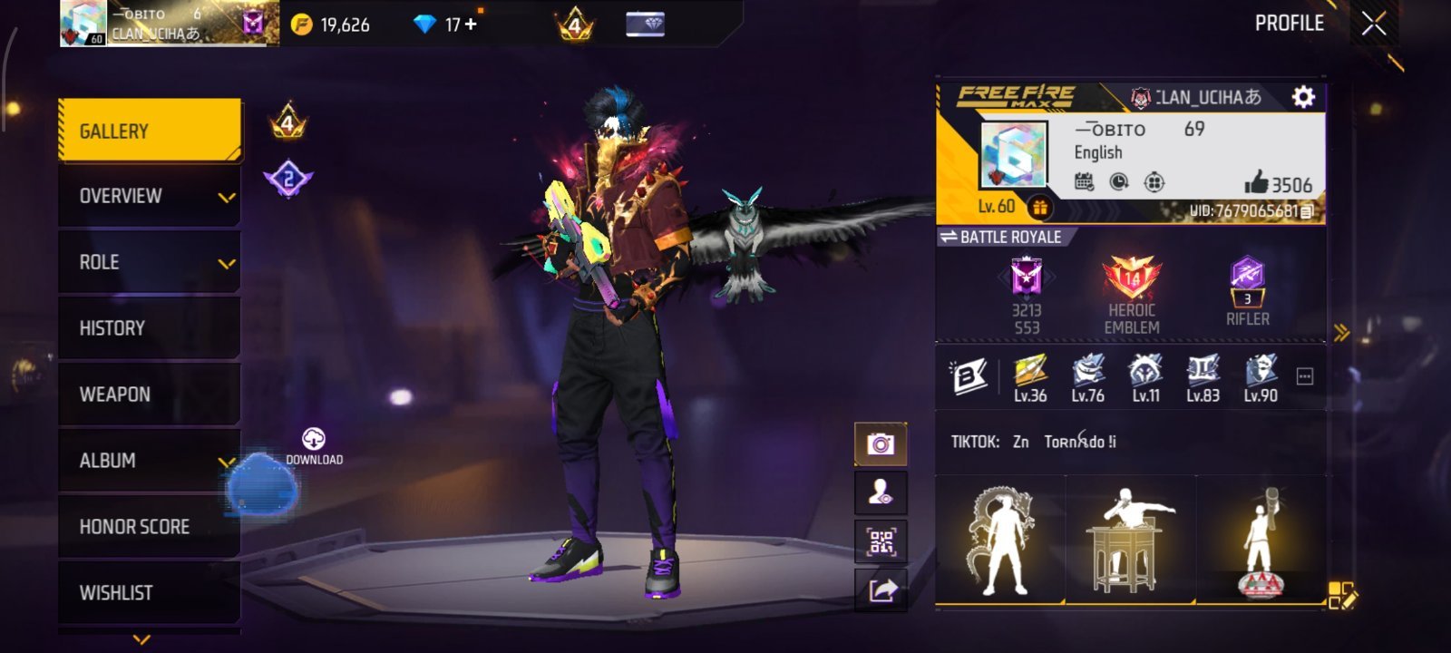 Argent free fire id sell
