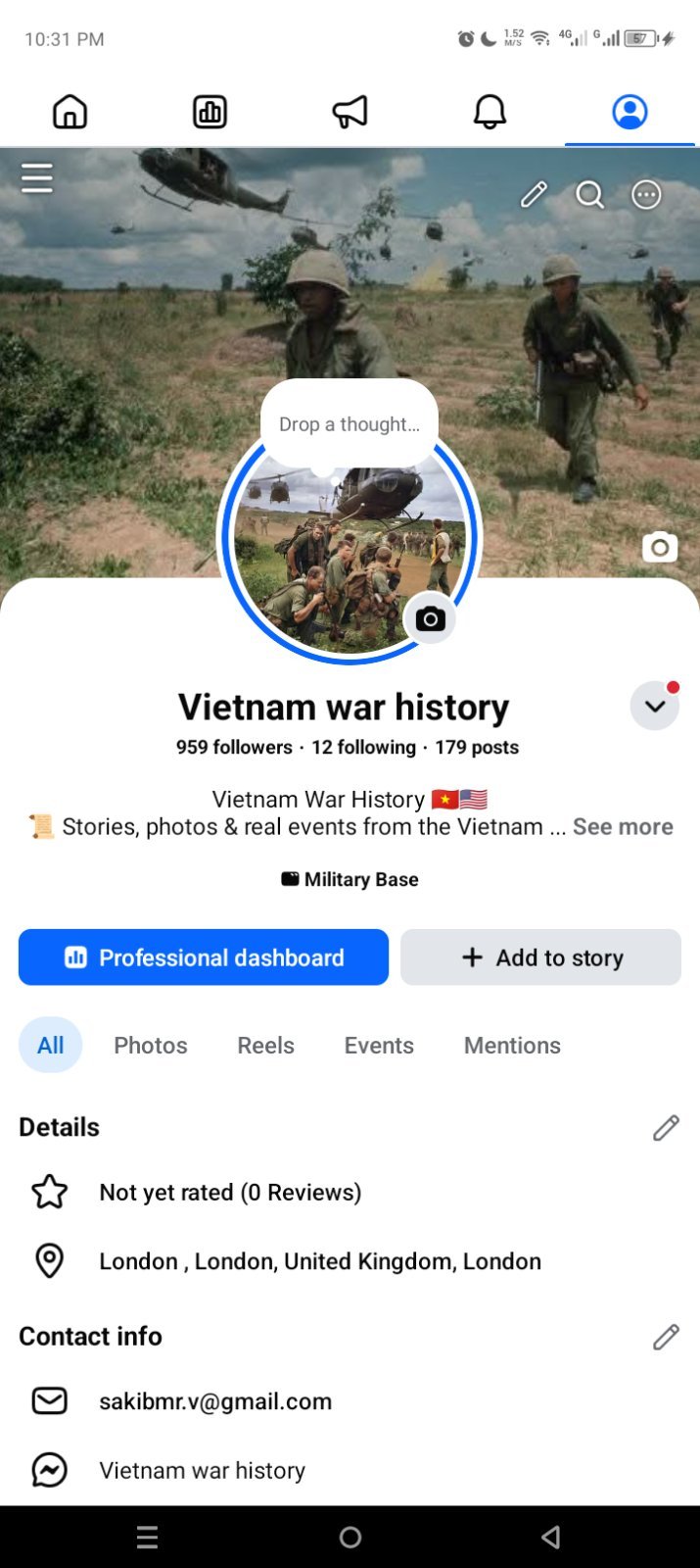 Vietnam War History 🇻🇳 | 771K+ Views | 959 Followers | $300 Negotiable