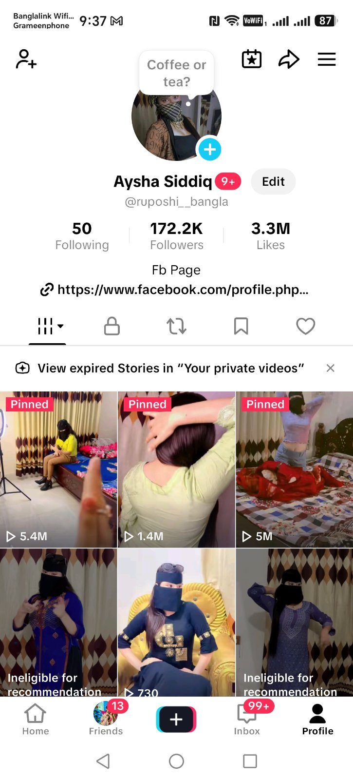 🔥 TikTok ID For Sale | 172K+ Followers | 3.3M+ Likes | Premium Bangla Account