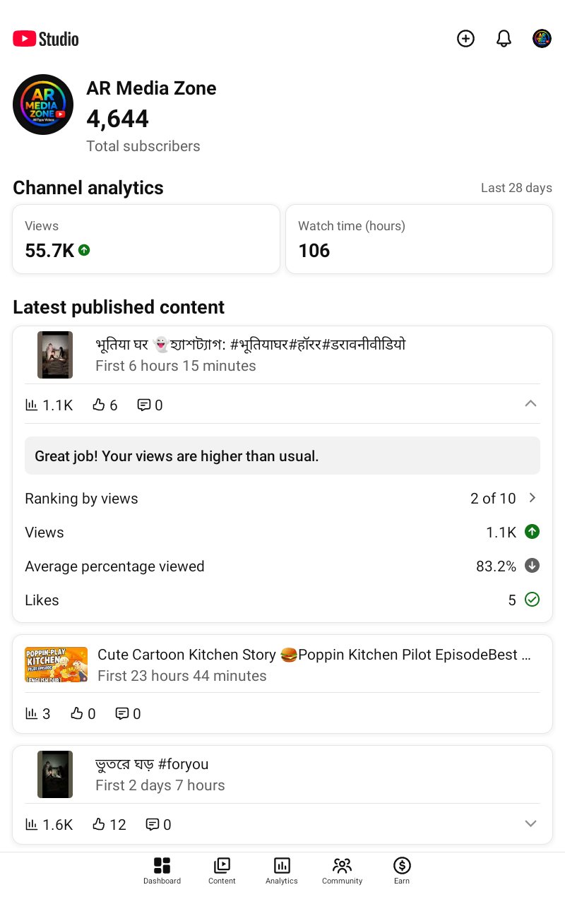 4.44k chanal  no monetization  দেখে নিতে পারেন