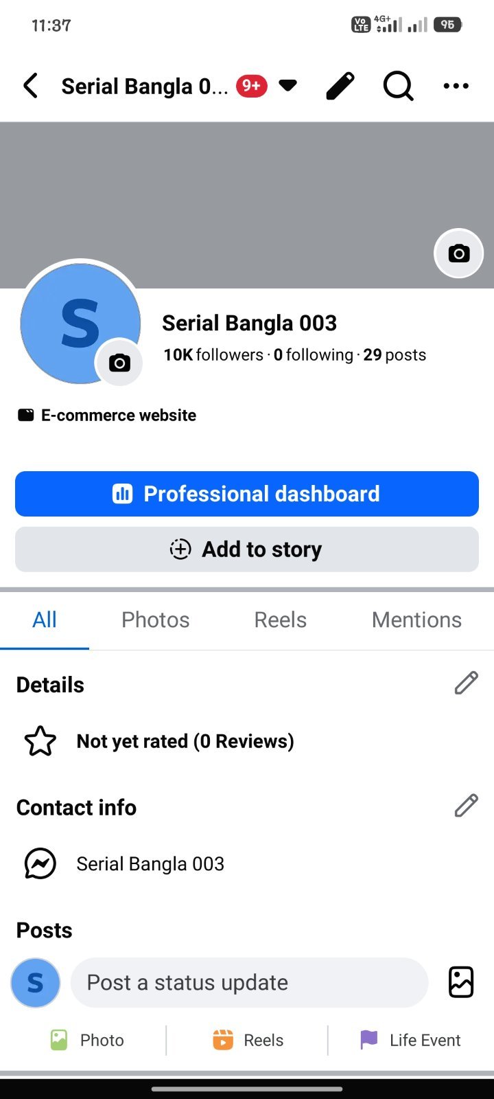 10k Organic follower facebook page.