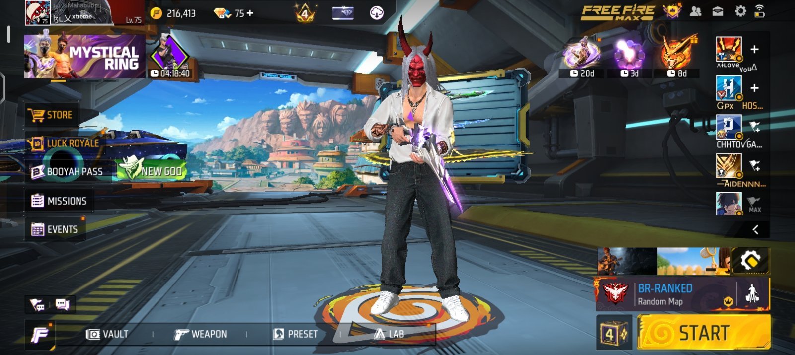 Free Fire Account — Rare Bundles 4old