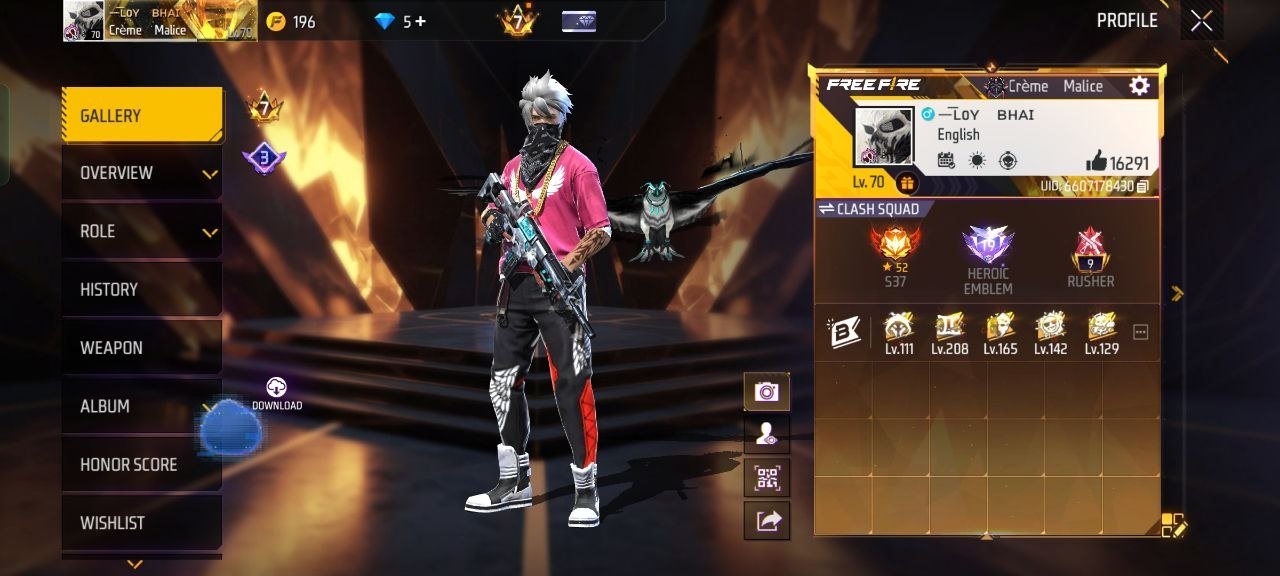 Urgent free fire ID sell