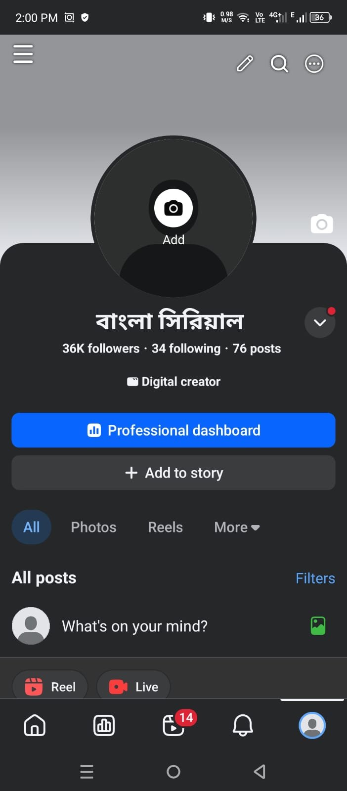 36K Followers Full Fresh Page | Name Change Available✅