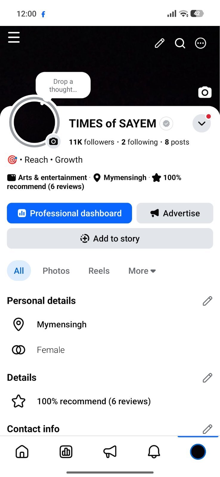 11k followers facebook page for sell হবে এবং এর সাথে ফ্রীতে দিব ৫০০০+ Ai ভিডিও 1