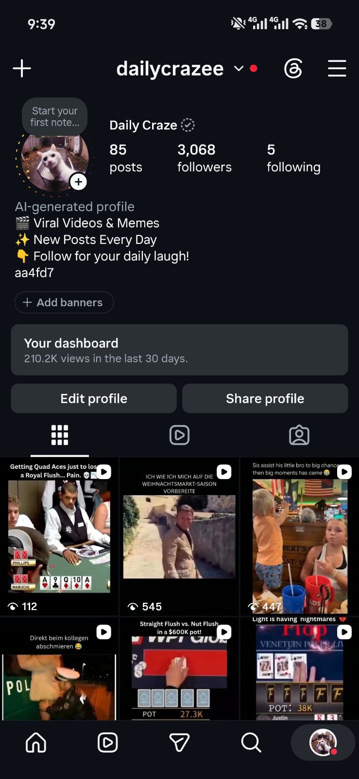 Instagram account sell