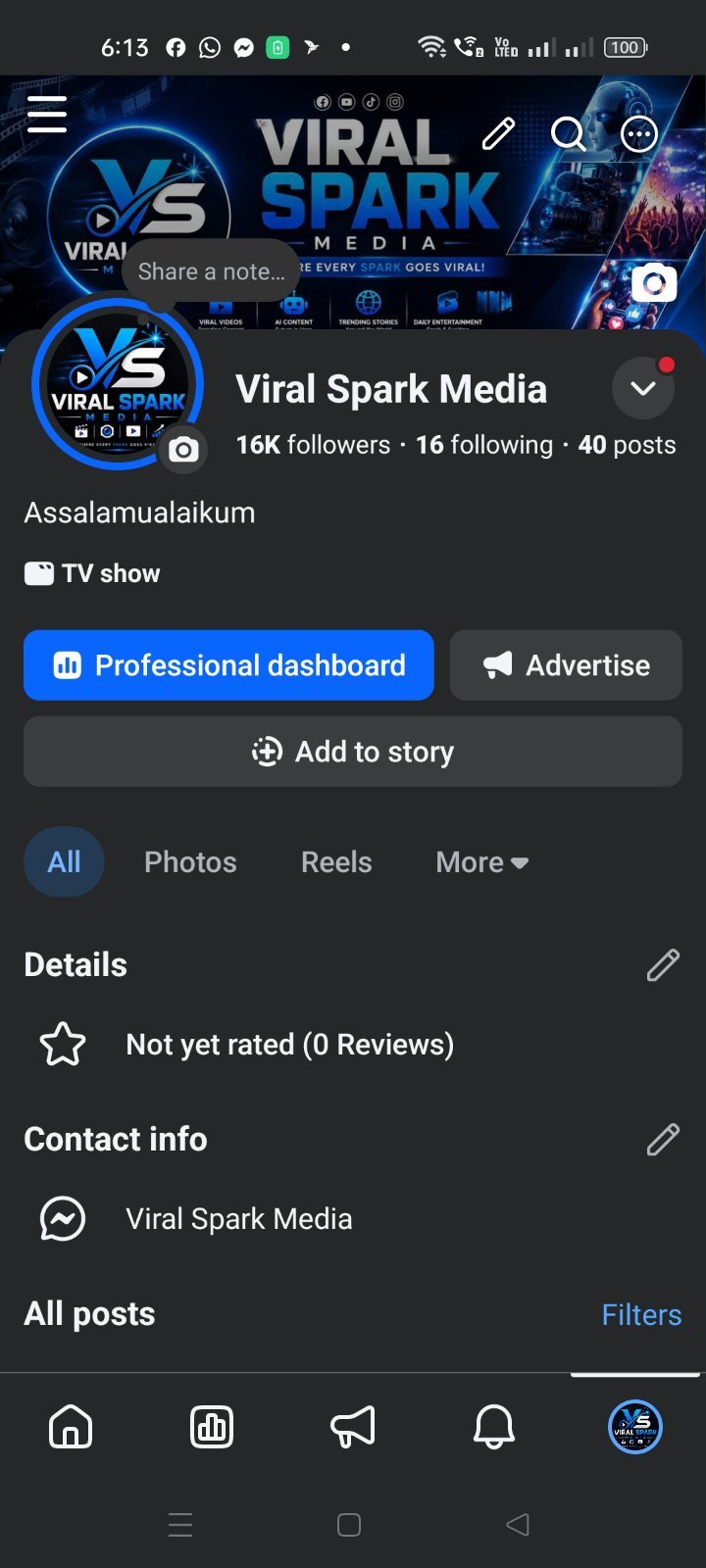 16663 Real LikeFollow Page Kom Dam a Sell Hobe