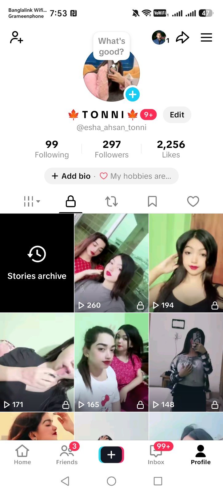 🔥 TikTok ID For Sale | 297+ Followers | 2.2K+ Likes | Female Content Account 🔥