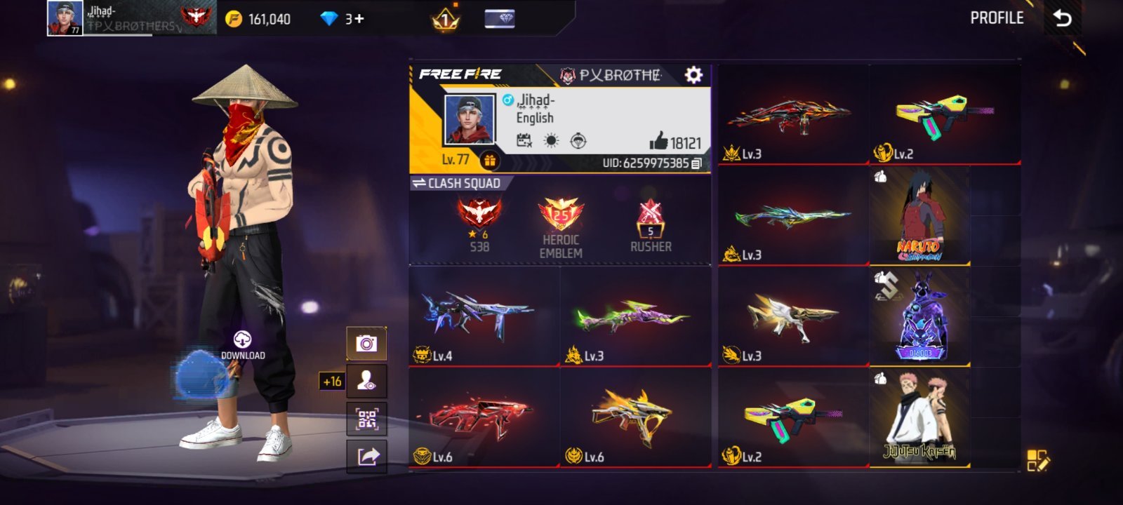 Free fire account for sale