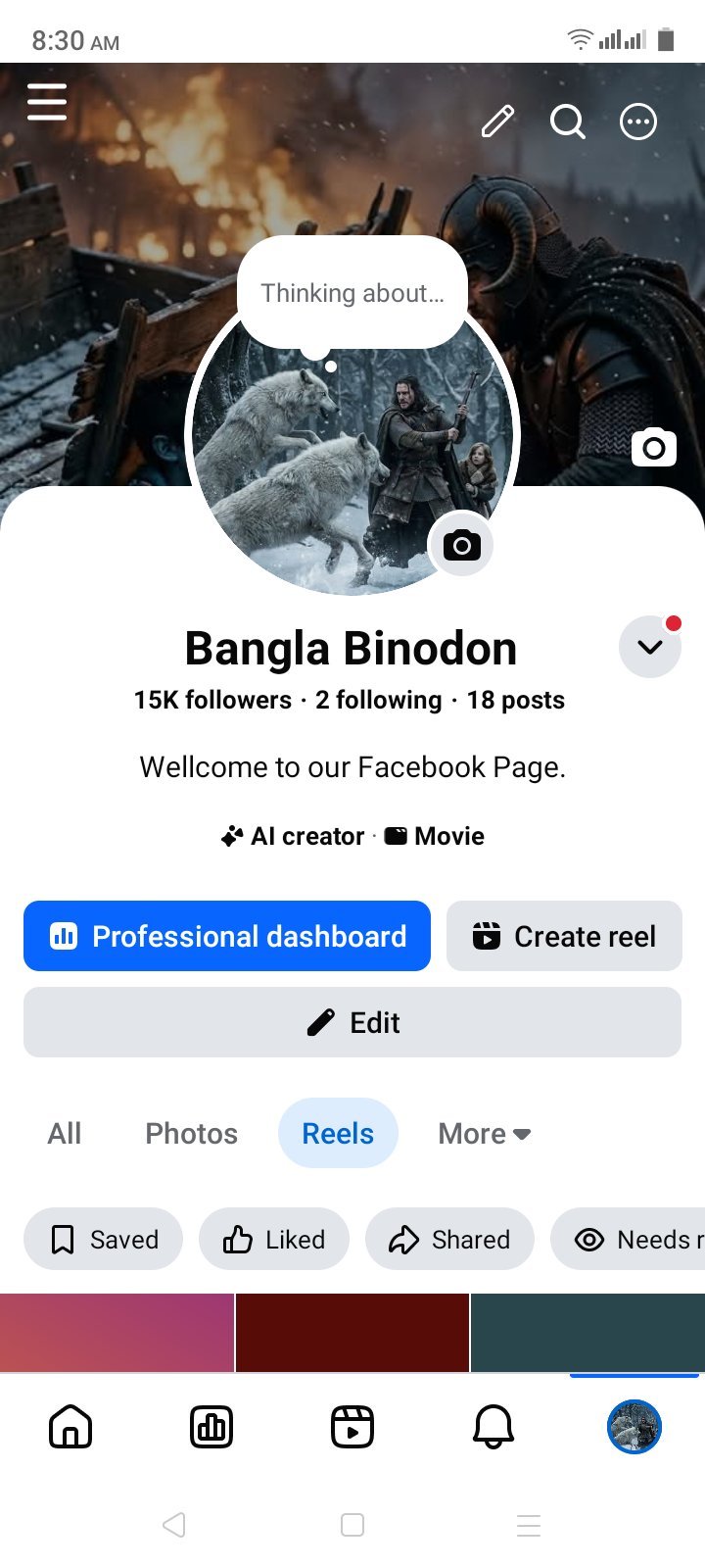 15k page follower for sale.