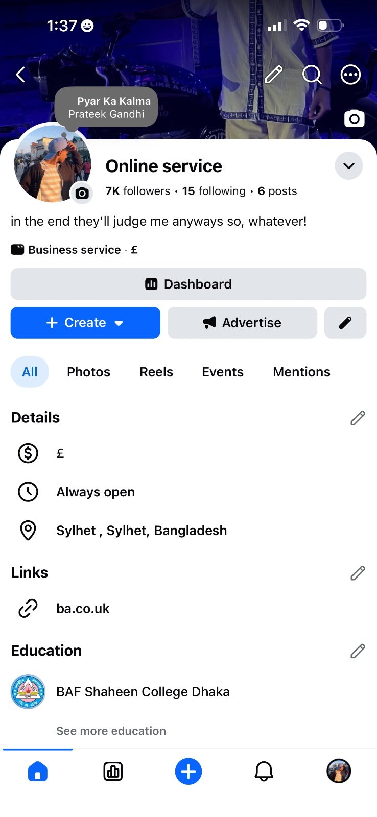 Facebook page 7k flwrs
