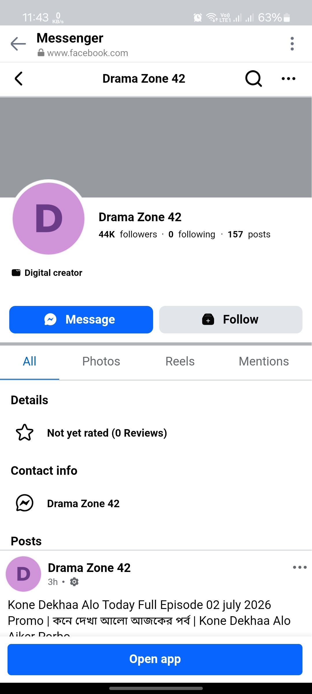 Facebook page 44k