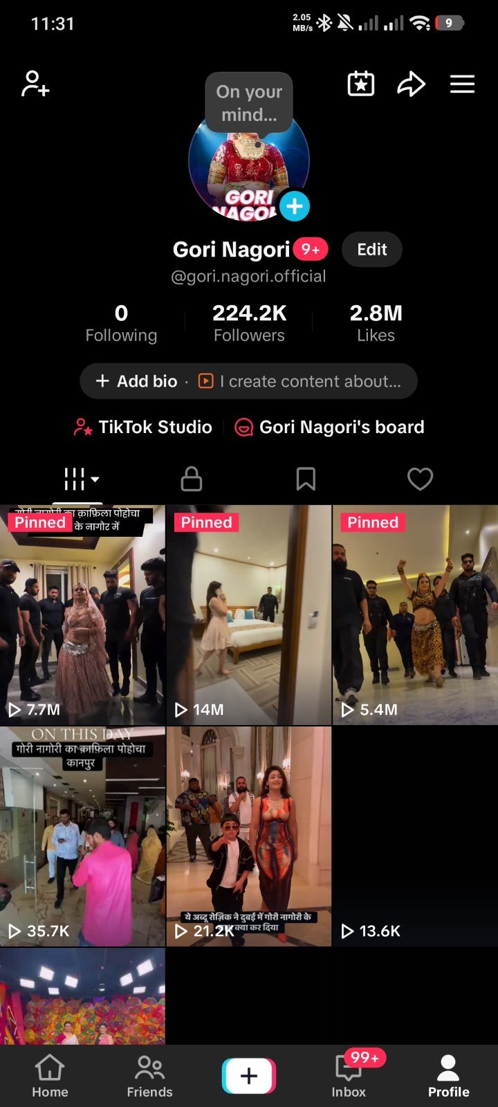 TikTok 2,24000 followers ID Sell