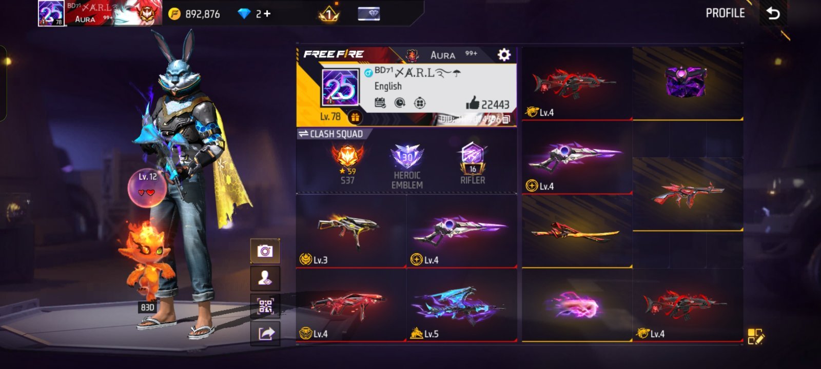 78 Level Pro id
