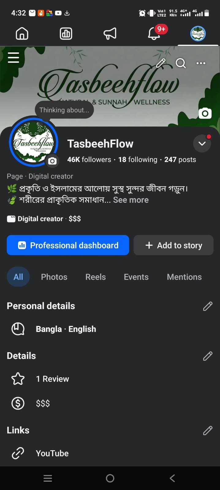 Facebook Page 46k Follower Monetize