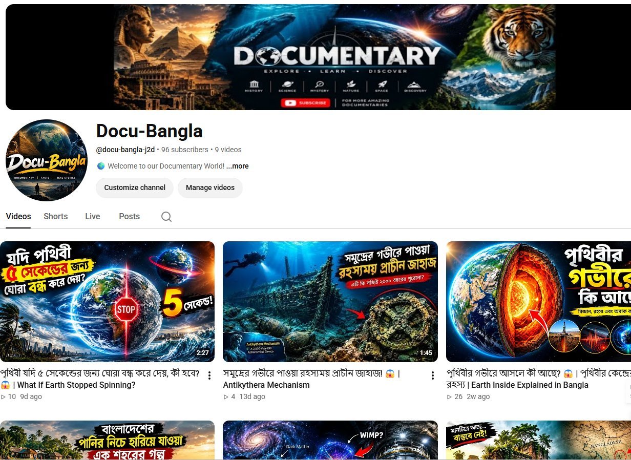 100 sub , full Fresh Documentary Channel