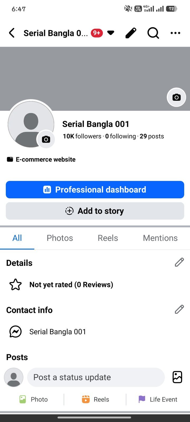 10k organic follower facebook page.