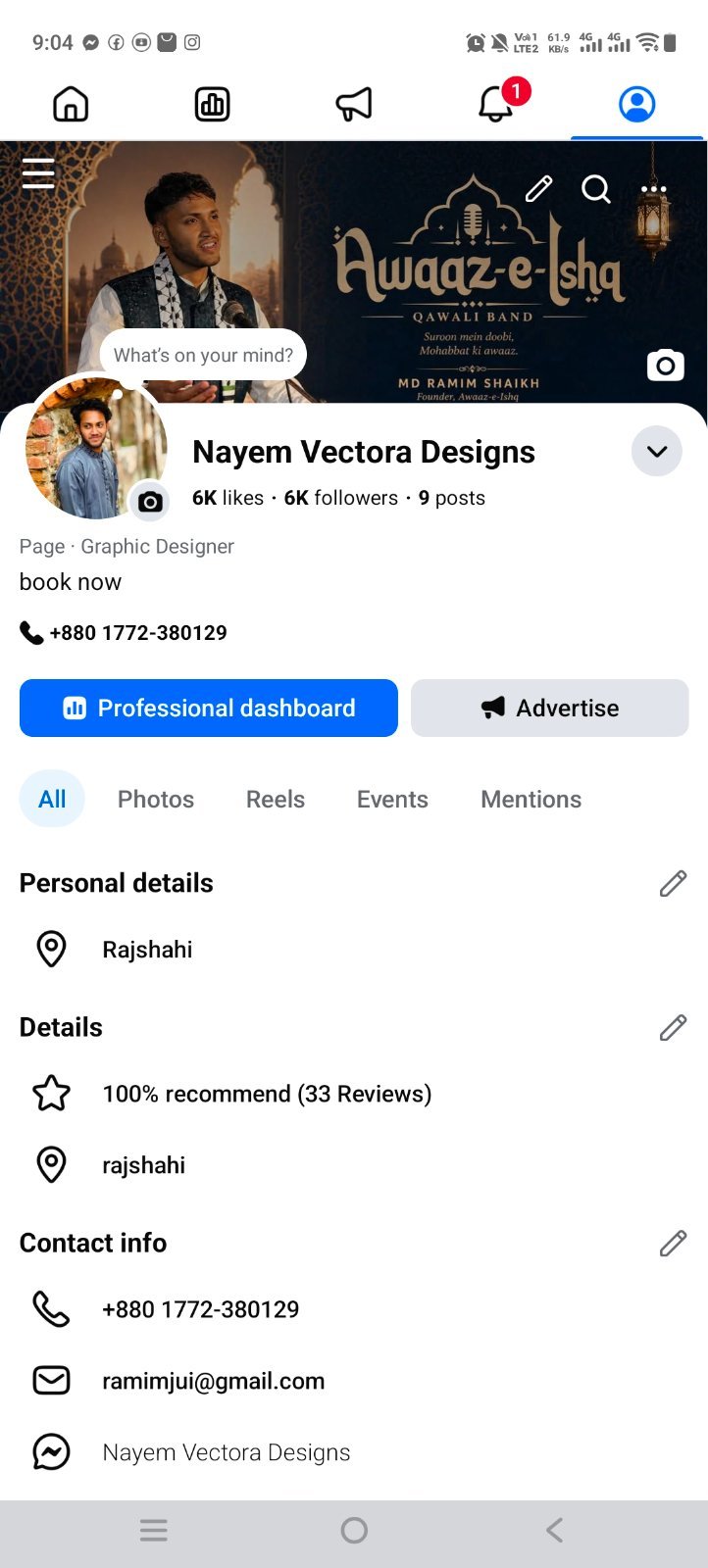 6k follower page
