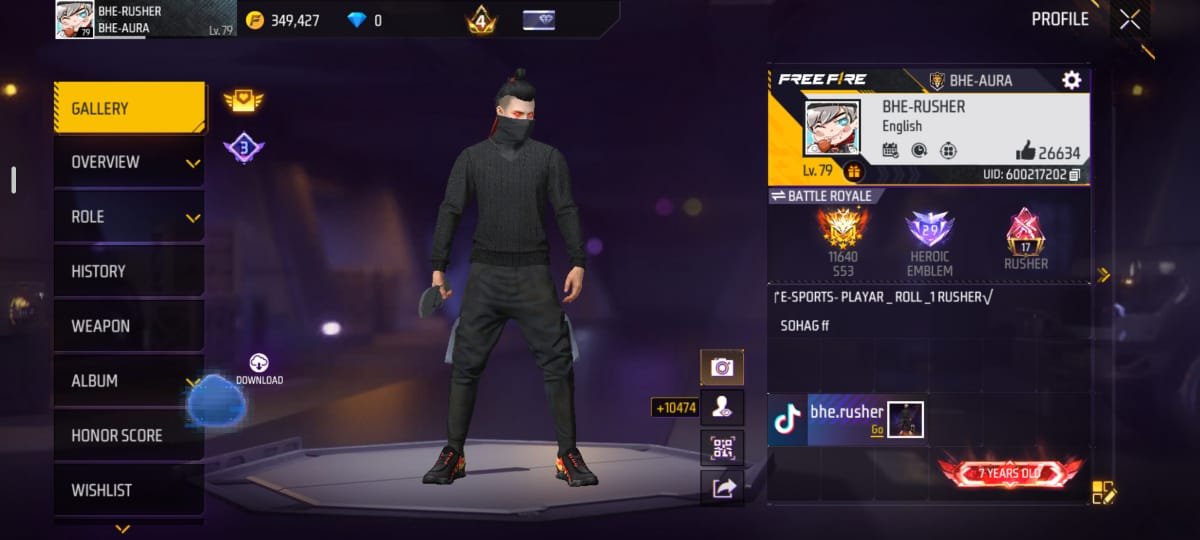 🔥 FREE FIRE ACCOUNT FOR SALE 🔥