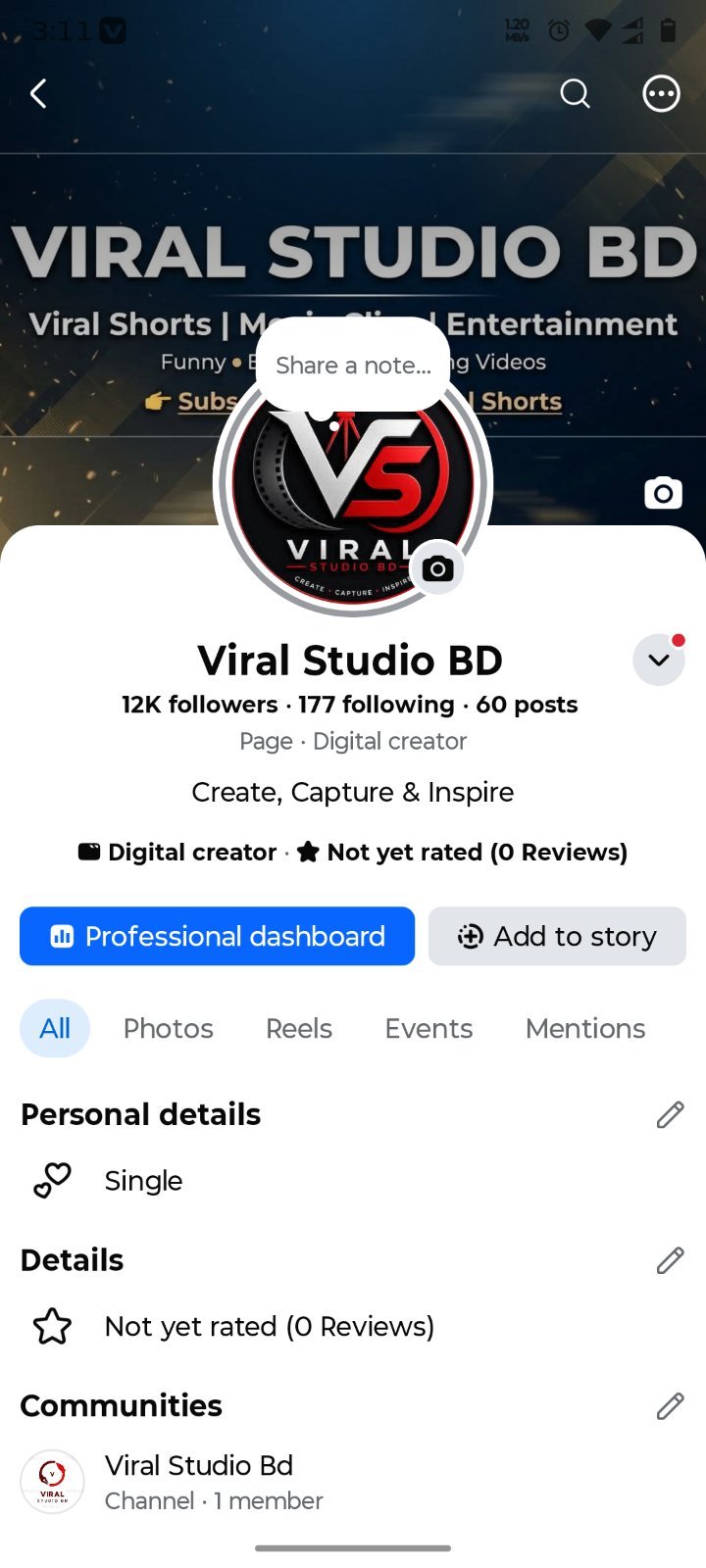 12 k follower Facebook page sell