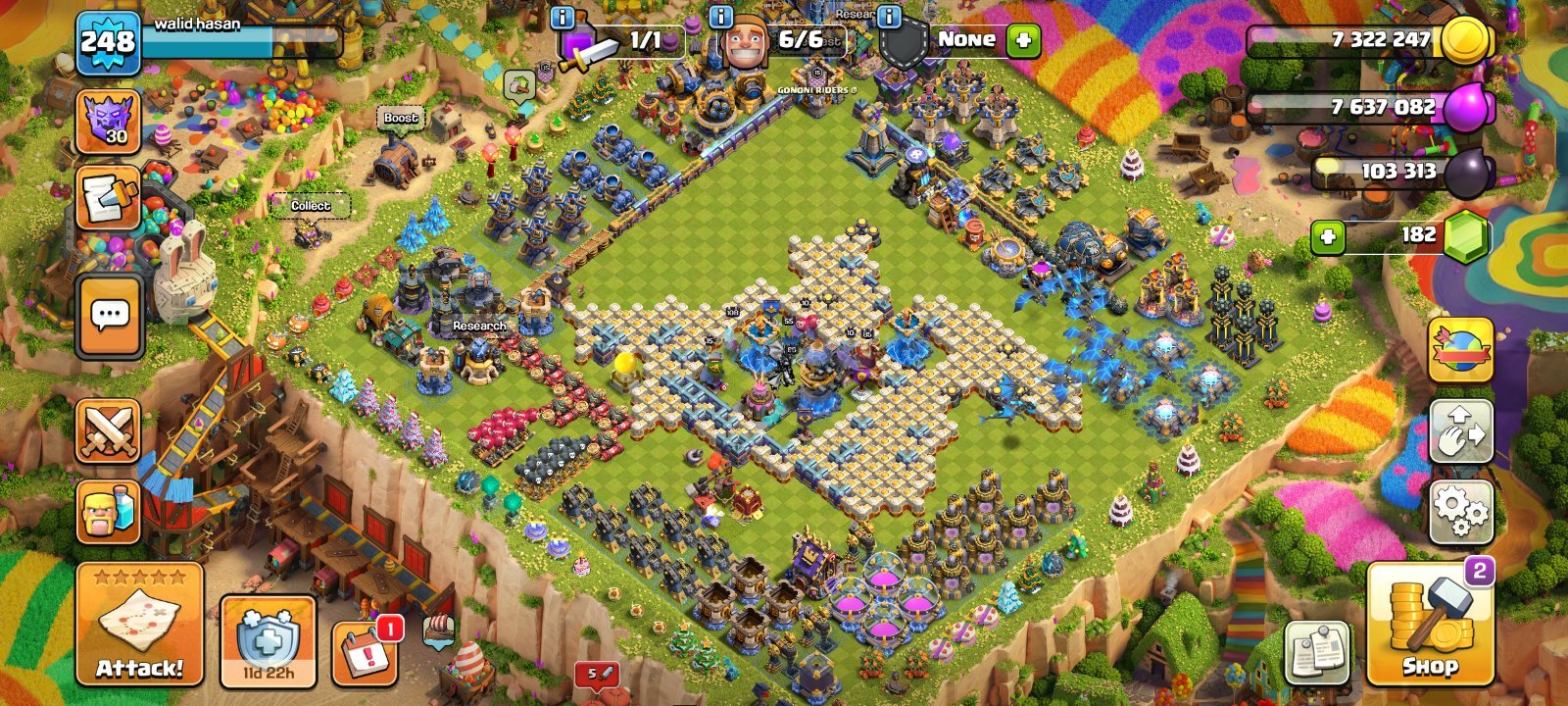 Almost 18 Max clash of clans