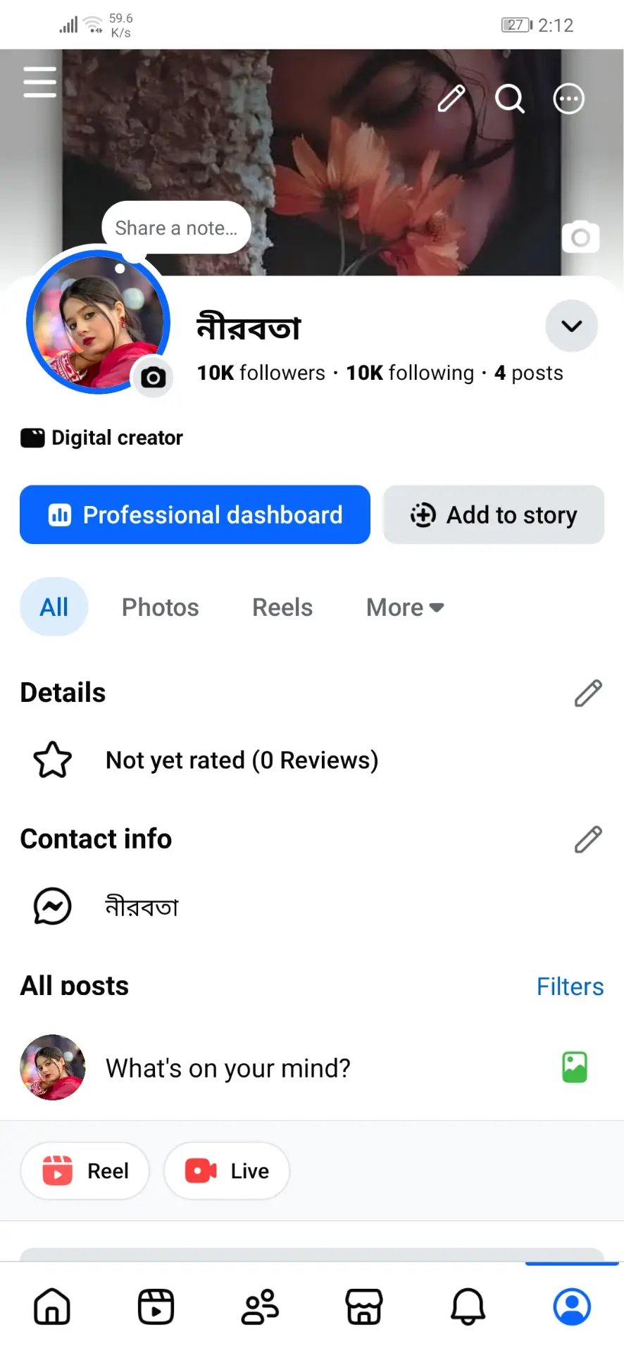 10K Followers Full Fresh Page | Name Change Available✅