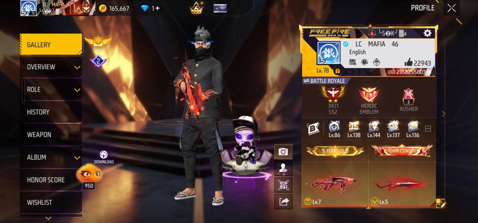 78 LEVEL MALL ID FOR SALE
