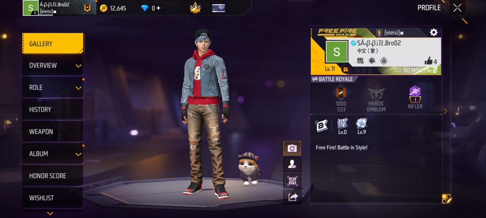 Free Fire Taiwan server ID