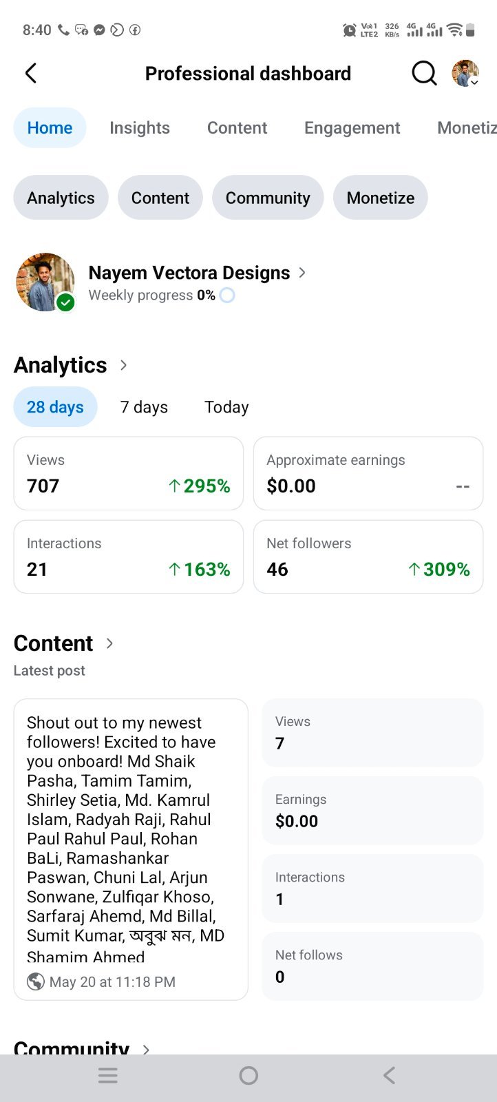 Fb page 6k
