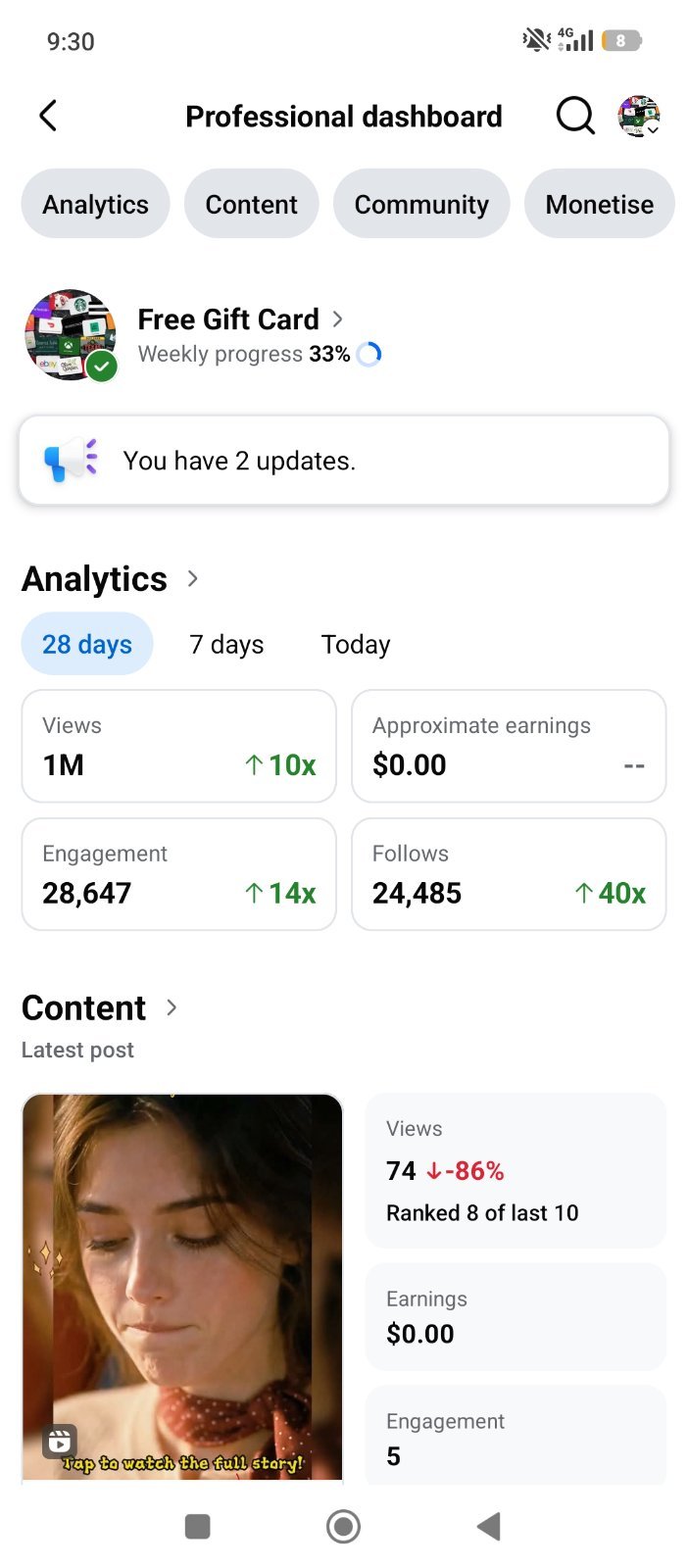 Facebook page