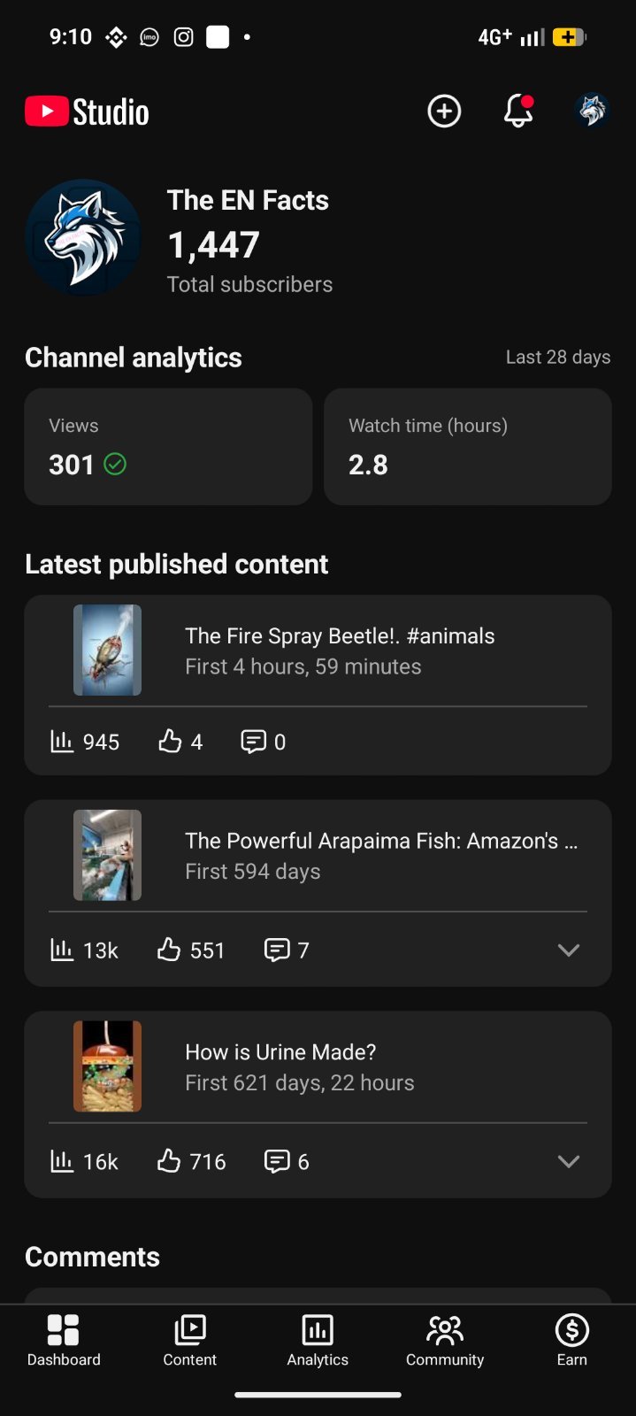 1.4k subscriber USA channel